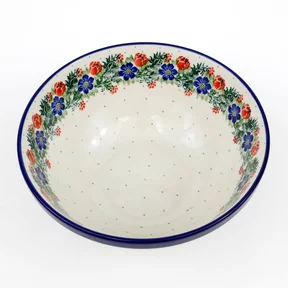 Miska ceramiczna 056 h-10cm <br> 1535X Czerwony wianuszek
